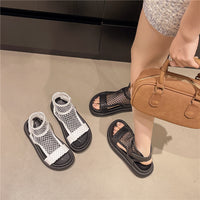Knitted Hollow-Out Sandals Women's Summer New Style