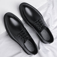 Business Formal Wear British Commuter Leather Black Leather Shoes