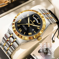 Trendy Men's Night Light Waterproof Watch