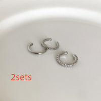 Simple And Exquisite High-grade Ear Clip Personalized Cold Style Three-piece Set