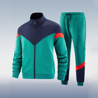 Trend Casual Two-piece Suit Long Sleeve Trousers Suit