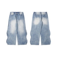 Men's Distressed Vintage Style Casual Denim Jeans