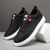 Casual Men's Sneakers High-end Versatile Canvas Sneakers Bandage Dress