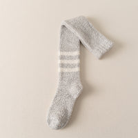 Coral Fleece Men's Over The Knee Stockings Fleece-lined