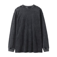 Facial Expression Bag Spoof Printed Distressed Long Sleeves