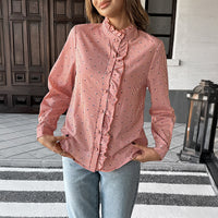 Holiday Casual Striped Stringy Selvedge Shirt Women's Clothing