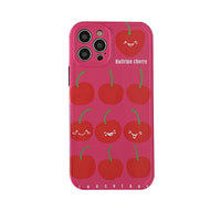 Full Screen Cherry Straight Edge Mobile Phone Soft Case