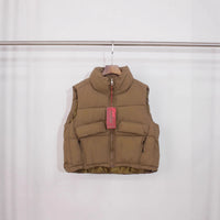 Outer Wear Waistcoat Jacket Vest Stand Collar
