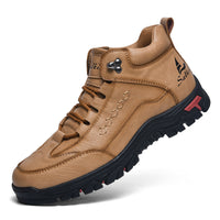 Men's High Top Loafers Non Slip Breathable Latex Insole Hiking Shoes