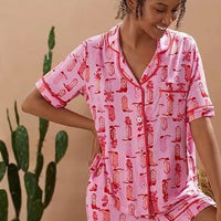 Fashion Striped Casual Two-piece Suit Pajamas For Women