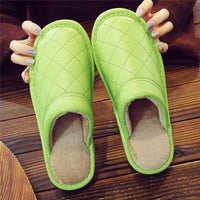 Home Leather Slippers For Men And Women