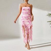 Women's Sexy Slit Halter Dress