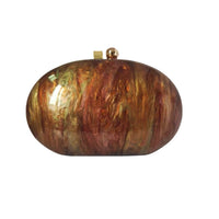 Womens Oval Pearlescent Fashion Shoulder Bag