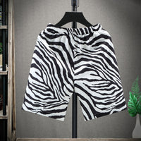 Men's Korean-style Striped Capri Pants