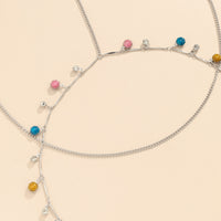 Colorful Chain Stretch Tassel Thigh Chain