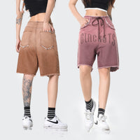 Denim Shorts Summer Men's Washed Gradient