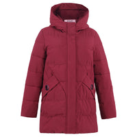 Down Cotton Clothing Coat Women's Mid-length Loose Thick