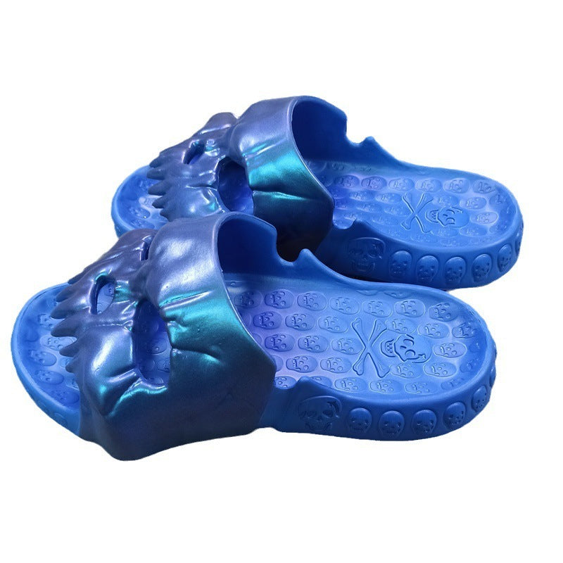 Skull EVA Indoor Bathroom Home Thick Bottom Soft Bottom Slippers