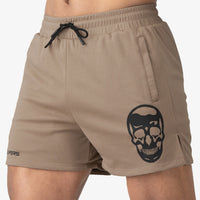 Men's Athletic Shorts Muscle Workout Training Mesh Breathable Slim Fit Below The Knee