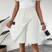 European And American Women's Clothing Pocket Casual Short Pantskirt