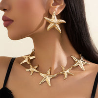Ocean-Style Starfish Pendant Necklace For WomenFashionable And Unique