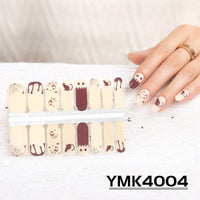 Cross-border New Arrival Nail Sticker Million Halloween Skull Autumn Maple Leaf Pumpkin Ghost Festival Adhesive Nail Sticker