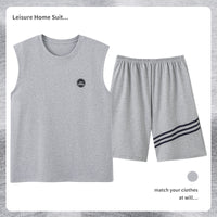 Men's Cotton Pajamas Sweat-absorbent Breathable Casual