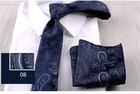 Business Formal Wear Casual Tie Pocket Square Combination