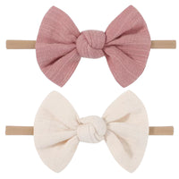 Soft Headbands Baby Girls Nylon Headband With Hair Bow Hairbands Hair Accessories For Newborn Infant Toddler Kids