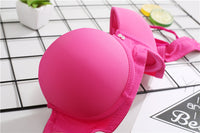 Thick Cup Gathering Half Cup Glossy Girls Bra