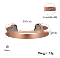 Red Magnetic Energy Open-end Large-head Magnet Red Copper Bracelet