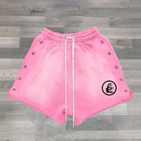 Geometric 3D Digital Printing Shorts