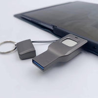 Fingerprint USB Disk Encrypted Data Security Computer Cellphone Dual-use