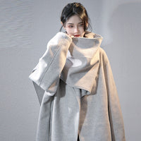 Trendy One-shoulder Scarf Men's And Women's Loose Leisure Short Coat