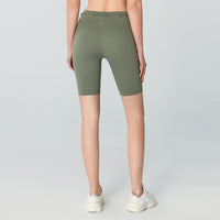 Women's High Waist Hip Lift Tight Drawstring Yoga Shorts