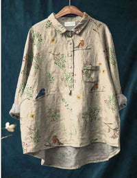 Casual Long Sleeve Shirt Animal Print Hawaiian Long Sleeve Shirt