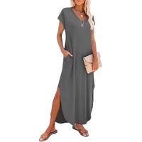 European And American Women's Casual Loose Long Dress