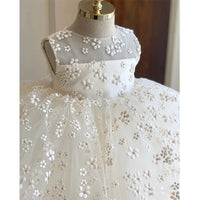 Girls' Printed Little Daisy Lace Dress
