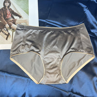 Mid-waist Silk Underwear Antibacterial Comfortable Seamless Classic Girl