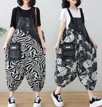 Vintage Suspender Jumpsuit And Leggings