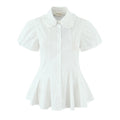 Women's Women's Short-sleeve Shirt Lapel Slim Fit