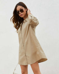 Autumn Simple Loose Long-Sleeve V-Neck Button-Up Shirt Womens Clothing