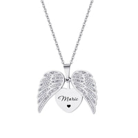 Custom Laser-cut Stainless Steel Necklace