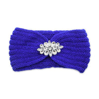 European And American Diamond Knitted Headband Ear Protector