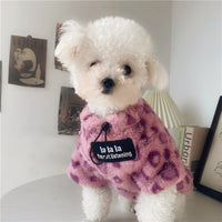 Thick Plush Cat Clothes Warm Pet Hoodie