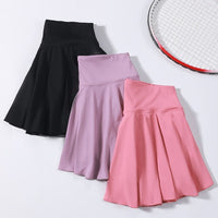 Yoga Set Tennis Skirt Anti-Exposure Fake Two-Piece Running Skort