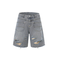 Denim Fashion Loose Leisure All-matching Overall Suit
