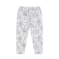 Girls Sketch Coloring Comfortable DIY Hand-painted Graffiti Suit
