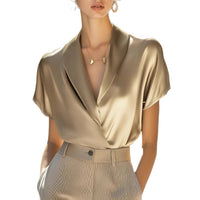 Summer Womens Short-Sleeve Top Shirt