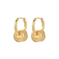 Simple Commute Oval Hollow Ear Clip Women